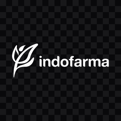 Indofarma white logo in PNG format