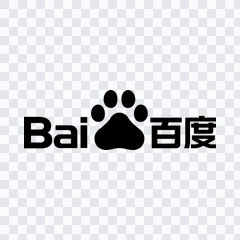 Baidu black logo PNG