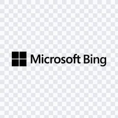 Bing black logo PNG