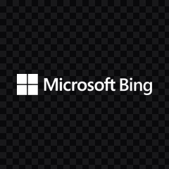 Bing white logo PNG