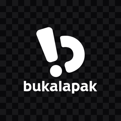 Bukalapak white logo in PNG format
