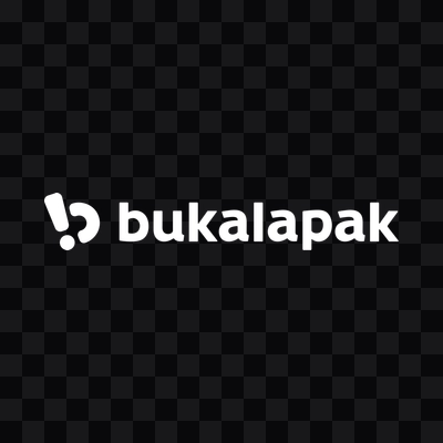 Bukalapak white logo in PNG format