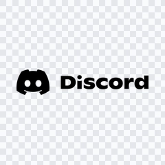 Discord black logo PNG