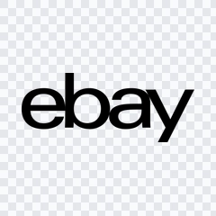 eBay black logo PNG
