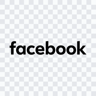 Facebook wordmark png black download