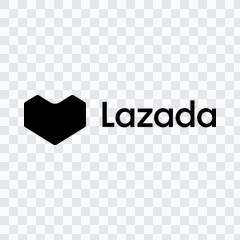 logo Lazada hitam PNG