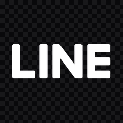 LINE white wordmark PNG