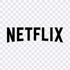 Netflix black logo PNG