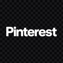 Pinterest white wordmark PNG
