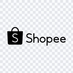 logo Shopee hitam PNG