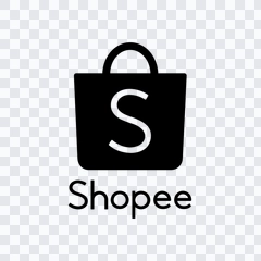 logo Shopee hitam PNG