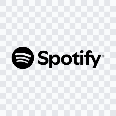 Spotify black logo in PNG format