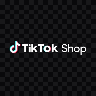 Tiktok Shop white logo in PNG format