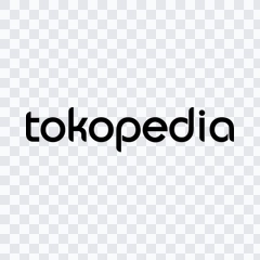 wordmark Tokopedia hitam PNG