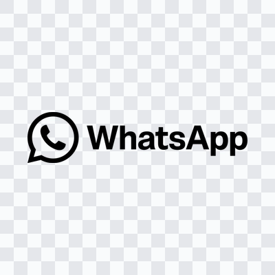 WhatsApp logo png black download