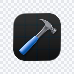 Xcode colored logo PNG