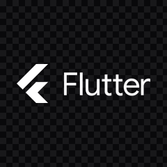 logo Flutter putih PNG