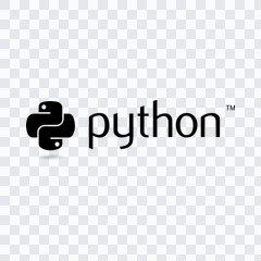 logo Python hitam PNG