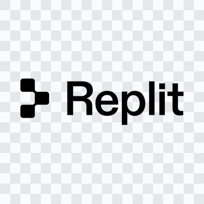 Replit black logo in PNG format