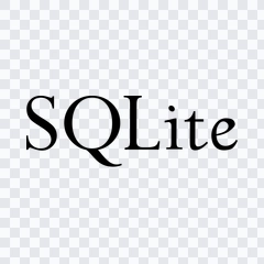 SQLite black wordmark PNG