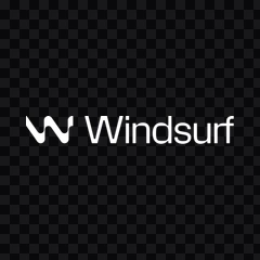 logo Windsurf putih PNG