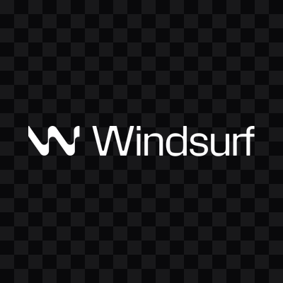 Windsurf white logo PNG