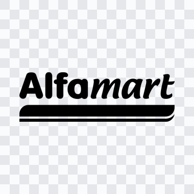 Logo Alfamart hitam format PNG