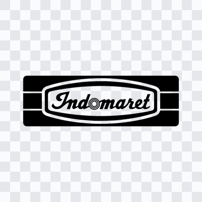 Indomaret black logo in PNG format