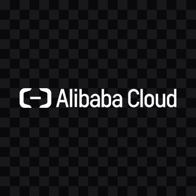 Logo Alibaba Cloud putih format PNG