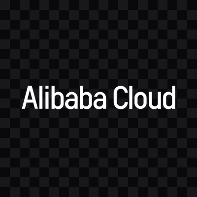 Logo Alibaba Cloud putih format PNG