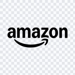 Amazon black logo PNG