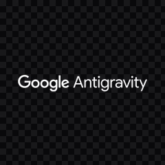 Google Antigravity white logo PNG