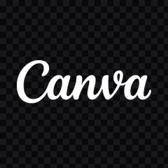 Canva white wordmark PNG