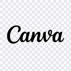 Canva black wordmark PNG