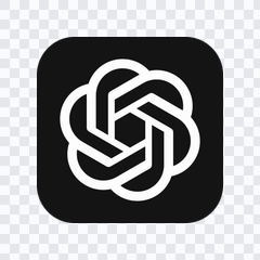 ChatGPT black logo PNG