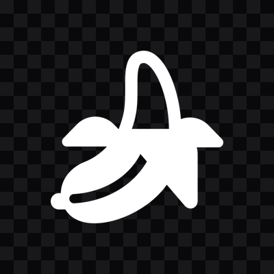 Nano Banana logo png white download