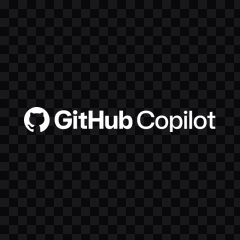 GitHub Copilot white logo PNG