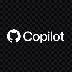 GitHub Copilot white logo PNG
