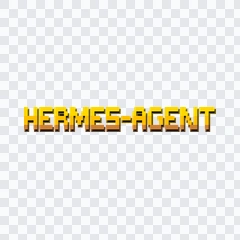 wordmark Hermes Agent berwarna PNG