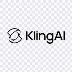 Kling AI black logo PNG