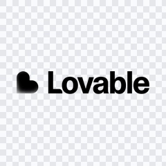 logo Lovable hitam PNG