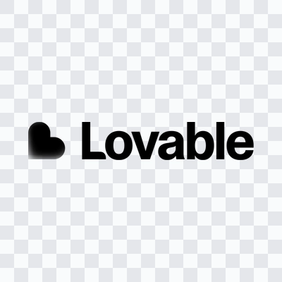Lovable logo png black download
