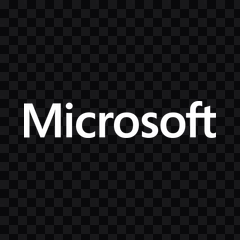 Microsoft white wordmark PNG
