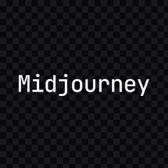 Midjourney white wordmark PNG