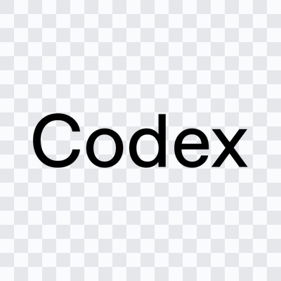 Codex wordmark png black download
