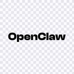 OpenClaw black wordmark PNG