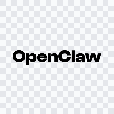 Logo OpenClaw hitam format PNG