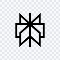 Perplexity black icon PNG