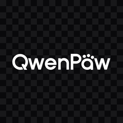 QwenPaw white logo in PNG format