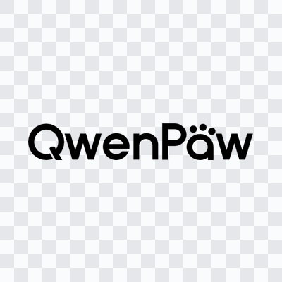 QwenPaw black logo in PNG format
